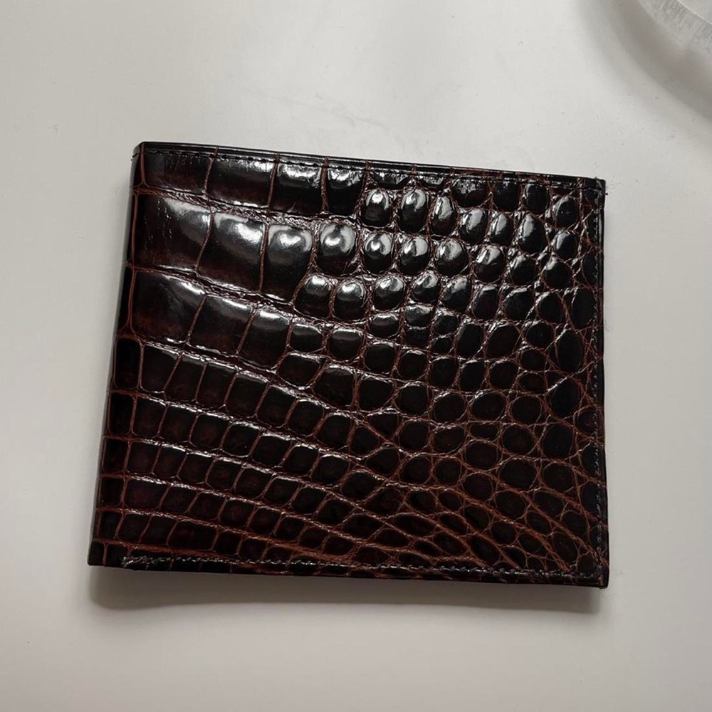 Brown alligator wallet